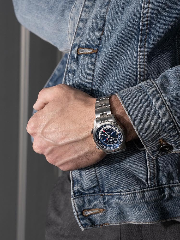 Alpina Reloj Analógico para Hombre de Cuarzo con Correa en Acero Inoxidable mid-39672