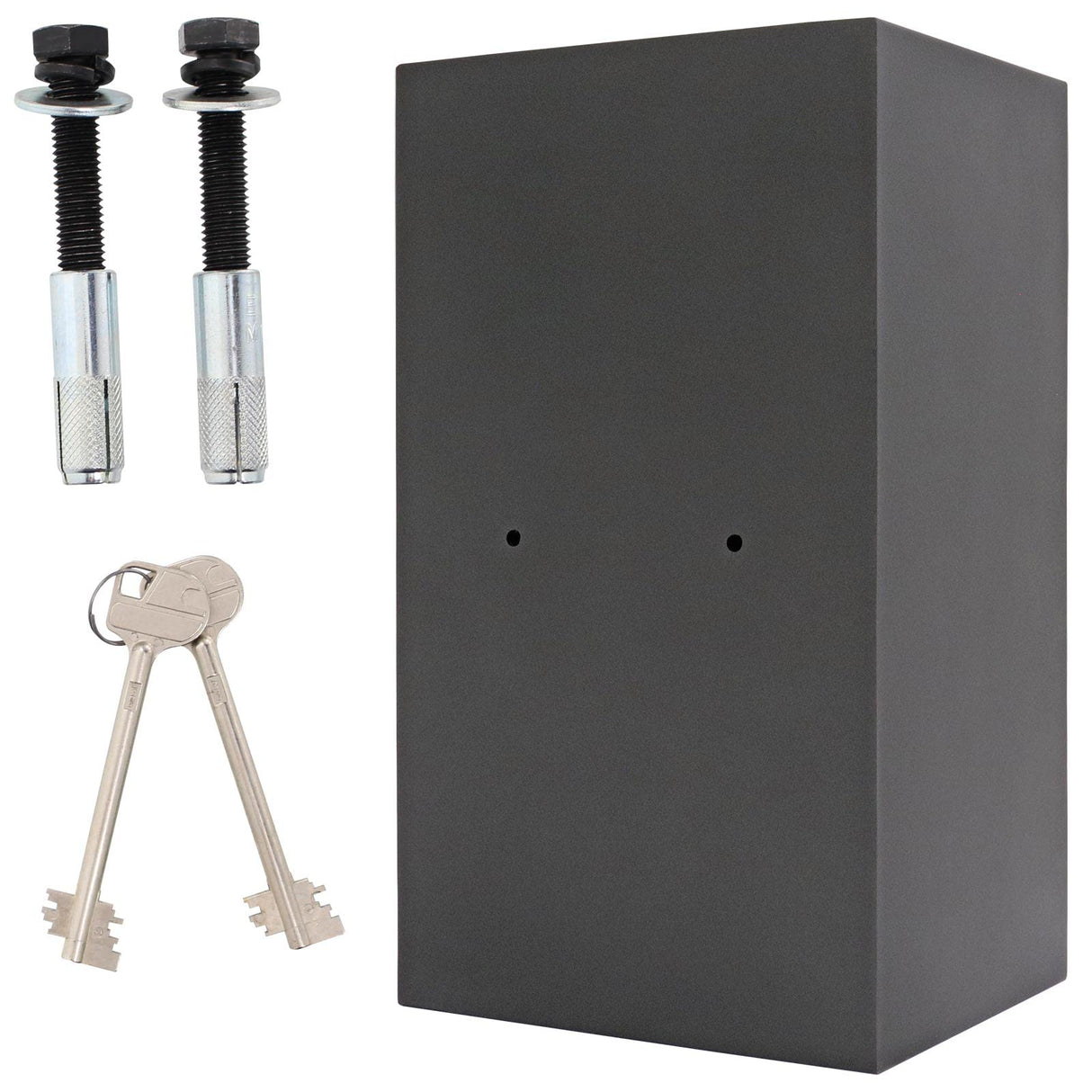 Caja fuerte Toscana 85 DB de Rottner, Color antracita, Clase de seguridad: EN-1 según CSN EN-1 1143-1 + A1:2009, Cerradura de llave de doble paletón certificada EN 1300 Clase A, Protección contra incendios, Antirrobo, Kit de fijación incluido