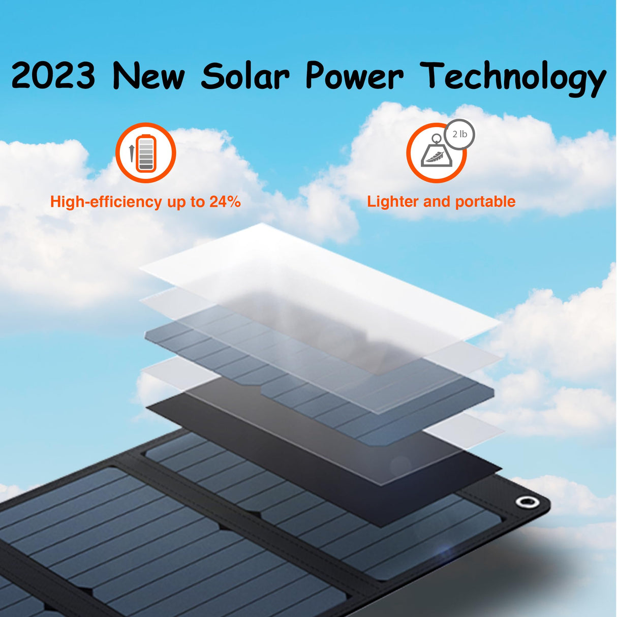 Yard Force Cargador Solar portátil de 21 W con 2 Puertos USB, batería incorporada de 13000 mAh, para Cargar Dispositivos USBiPhone, Android, MacBook, LX PB21, Negro