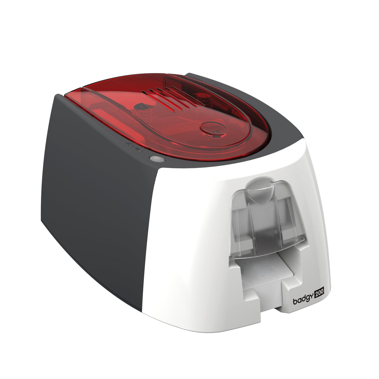 BADGY Evolis ID Printer - Impresora para Insignias de plástico, Rojo