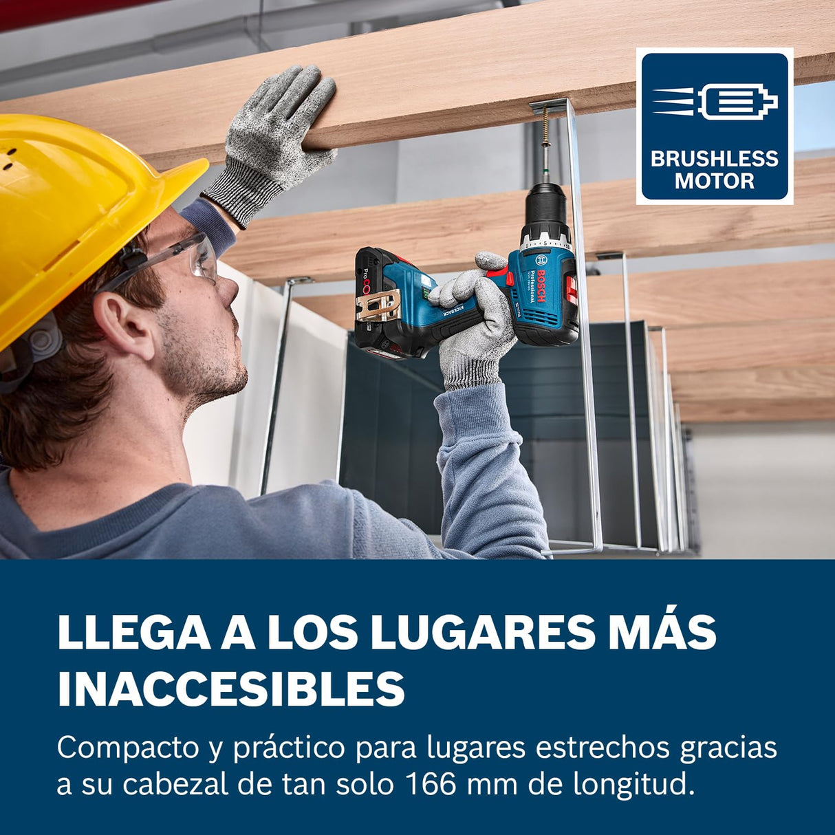 Bosch Professional 18V System atornillador a batería GSR 18V-65 (motor Brushless sin escobillas, 2 baterías GBA 18V 2.0Ah, cargador GAL 18V-20, L-Case)
