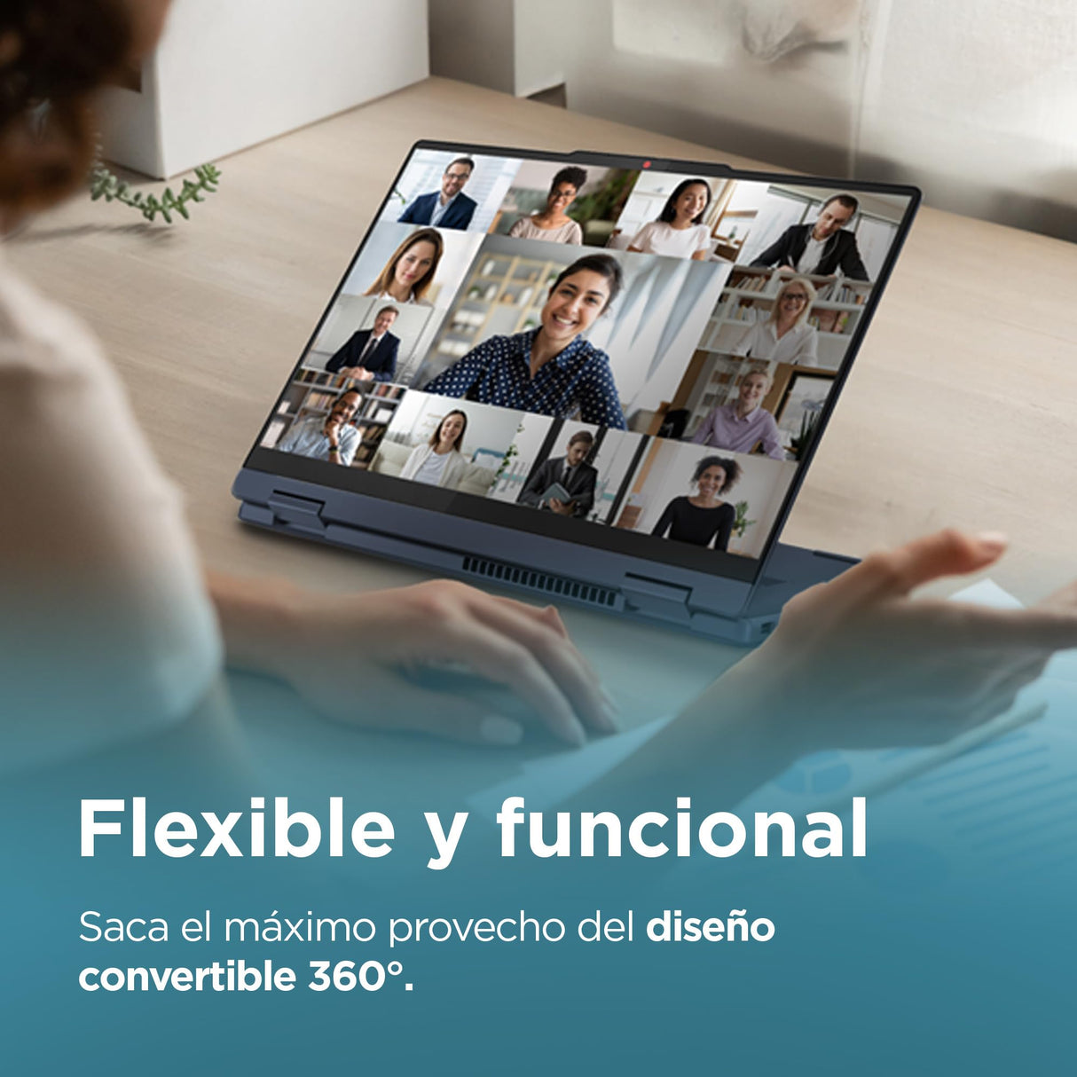 Lenovo IdeaPad 5 2-in-1 Gen 9 – Ordenador Portátil Convertible Táctil 14'' WUXGA (Intel Core i5-13420H, Intel UHD Graphics, 16 GB RAM, 512 TB SSD, Wi-Fi 6, Win 11 Home) Teclado QWERTY Español - Azul