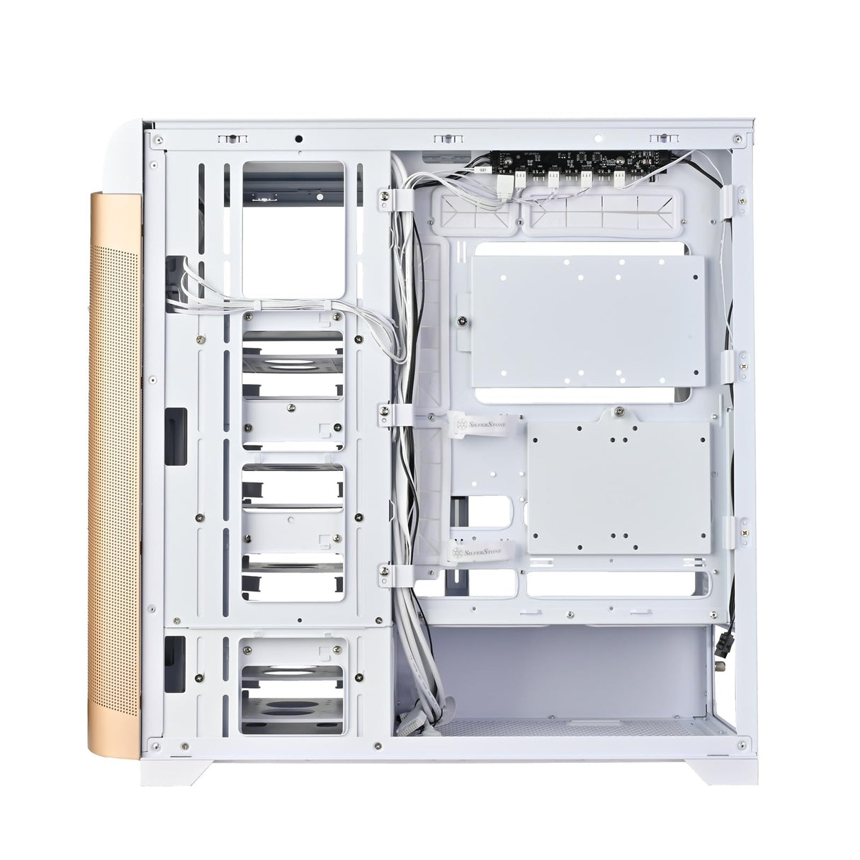 SilverStone Technology Seta A2 chasis Torre Mediano excepcionalmente versátil, Oro Rosa, Blanco, SST-SEA2Y-GWG