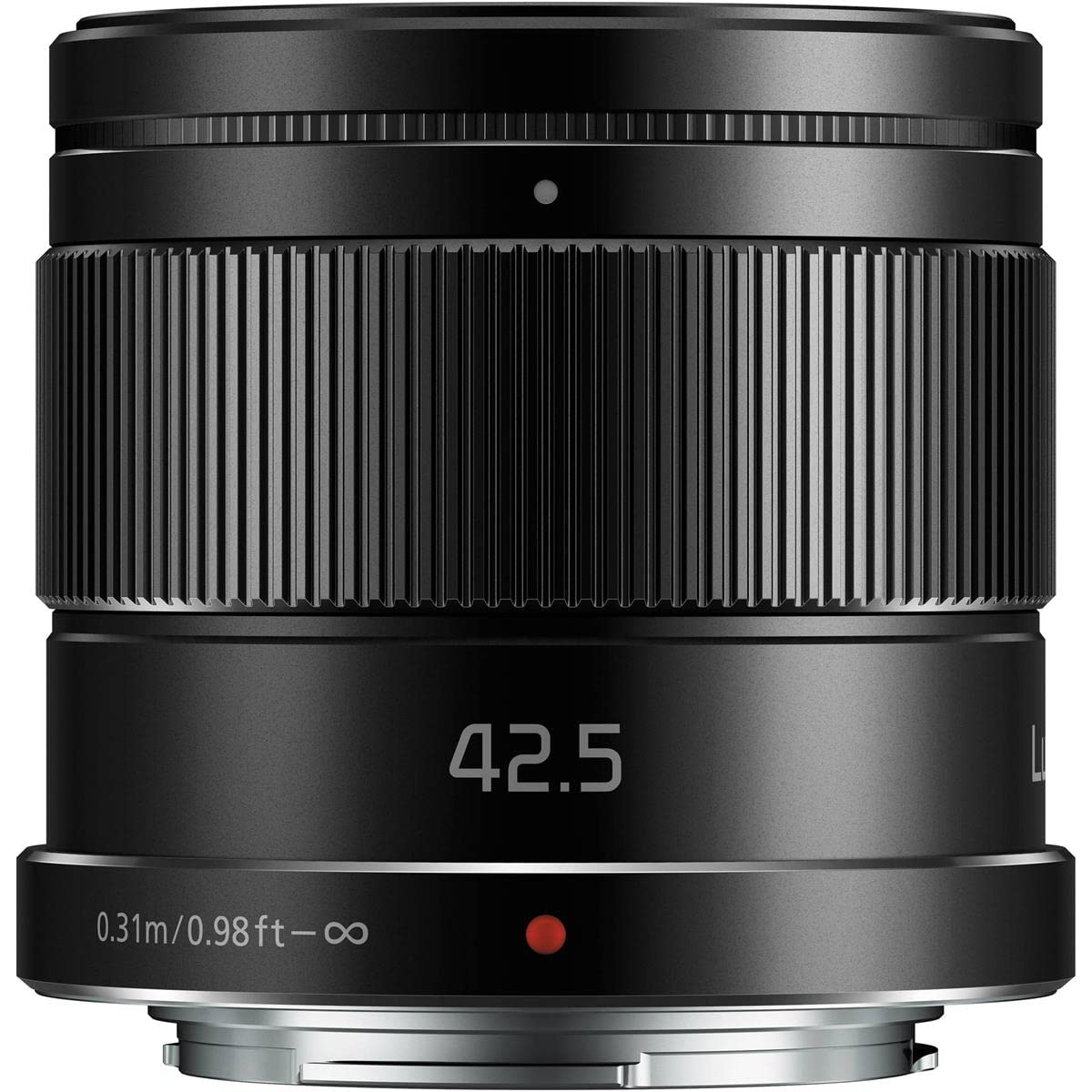 Lente Panasonic LUMIX G, 42.5MM, F1.7 ASPH., MIRRORLESS Micro Cuatro TERCEROS, Power Optical I.S., H-HS043K (EE.UU. Negro)