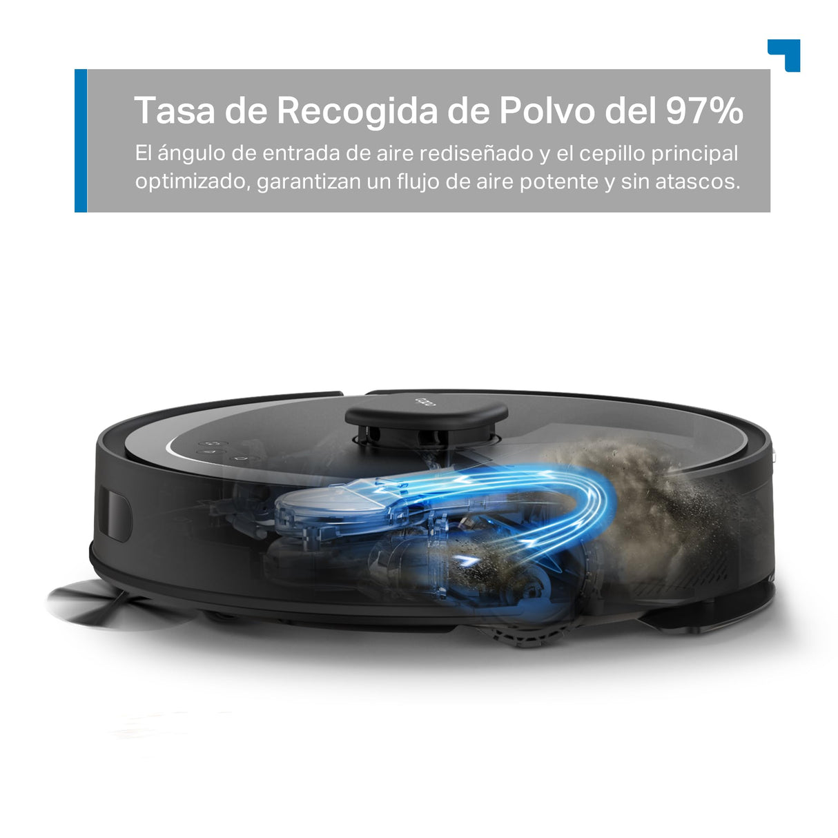 Tapo RV30 MAX Plus Robot Aspiradora, Potencia de succión Ultra de 5300 Pa con fregado, Base de Autovaciado automático de 3 l, navegación LiDAR+IMU Avanzada, Control por Voz y aplicación,Negro
