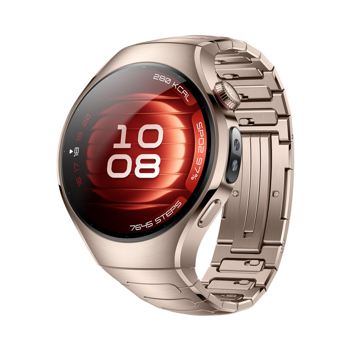 Montre connectée Huawei Watch 5 42 mm Bluetooth Doré avec bracelet en cuir Doré
