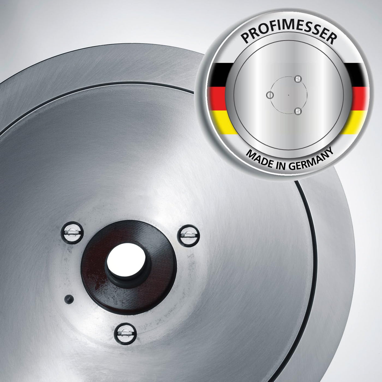 GRAEF Master M90 - Cortafiambres eléctrico, 170 W, cuchilla Ø170 mm, inclinable 30°, metálico, corte fino 0-20 mm, Made in Germany, plata