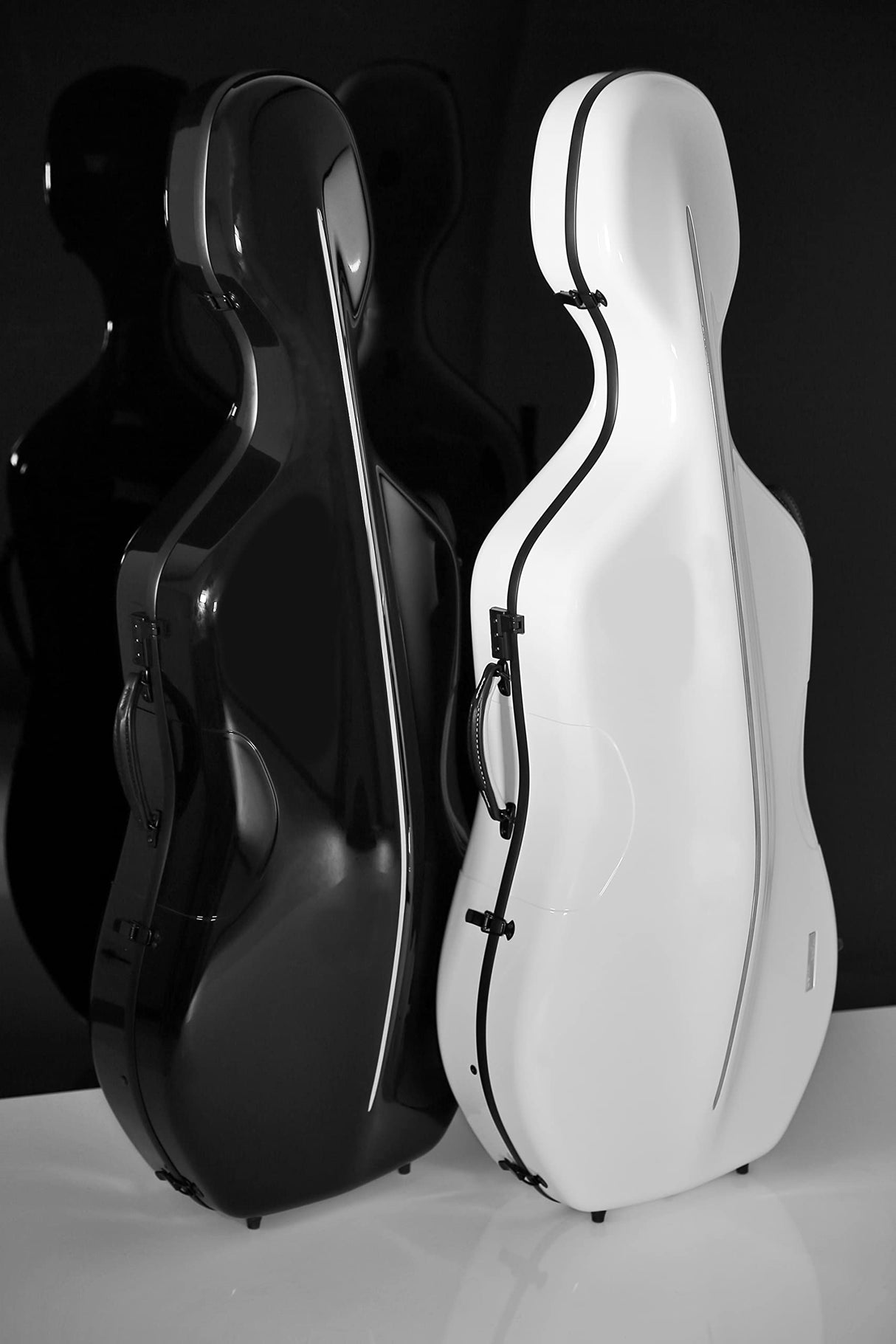 Gewa Estuche Cello Air 3.9 Blanco/Burdeos Made in Germany, Extremadamente resistente a la rotura, EL mejor ratio de aisamiento