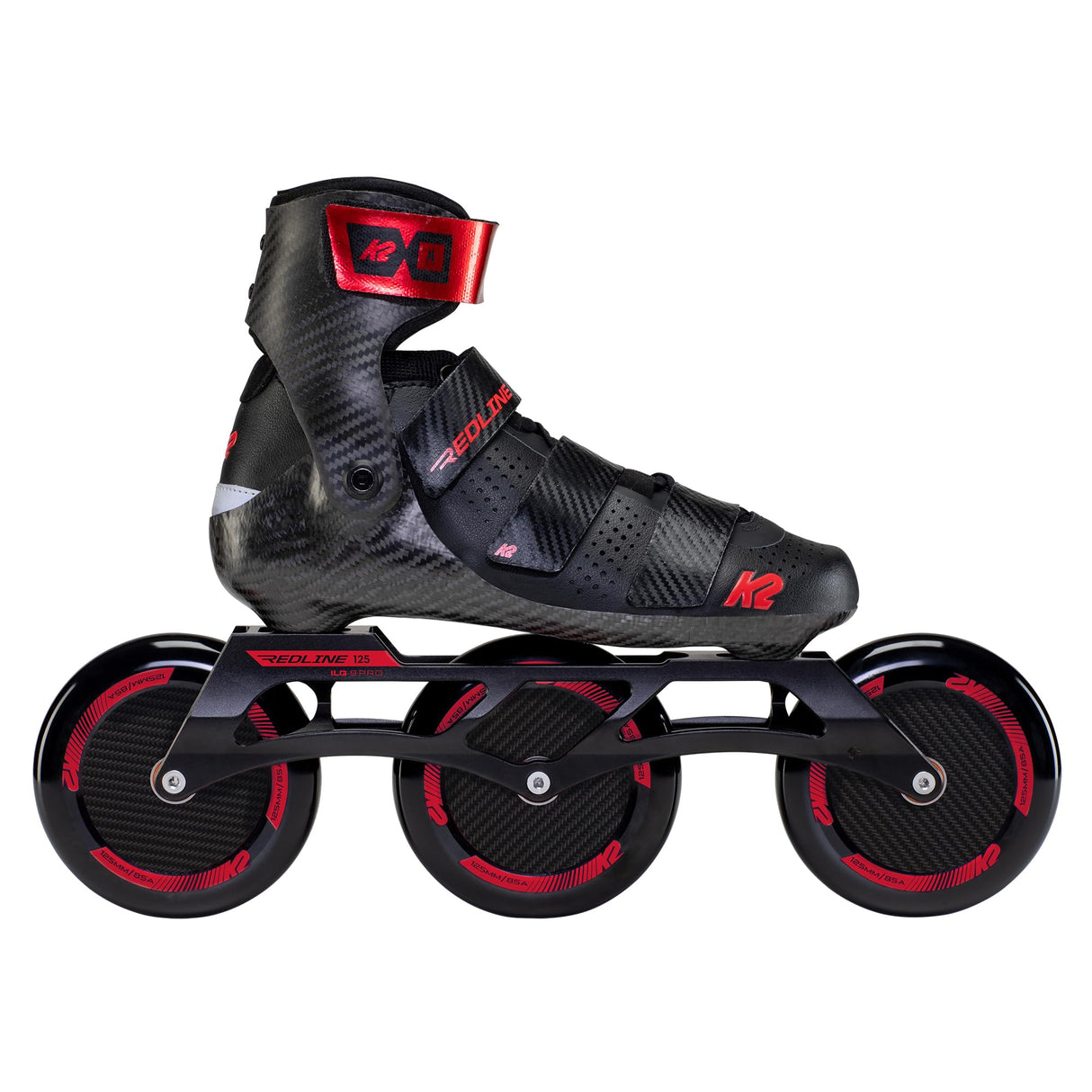 K2 Redline 125 Patines, Unisex-Adult, Negro/Rojo, 38 EU