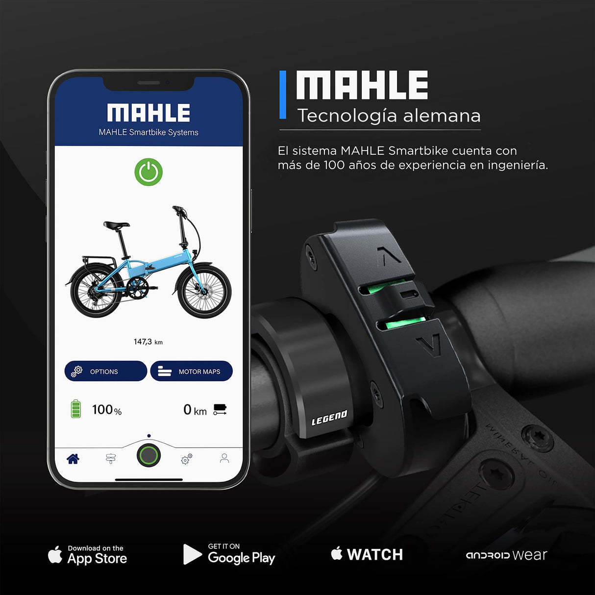 LEGEND EBIKES Monza Bicicleta Eléctrica Plegable Batería Extraíble 25km/h, 36V 14Ah, E Bike 6 Velocidades 250W, Bicicleta Electrica Ruedas 20" Bicicletas Electricas Frenos Hidráulicos, Bici Azul