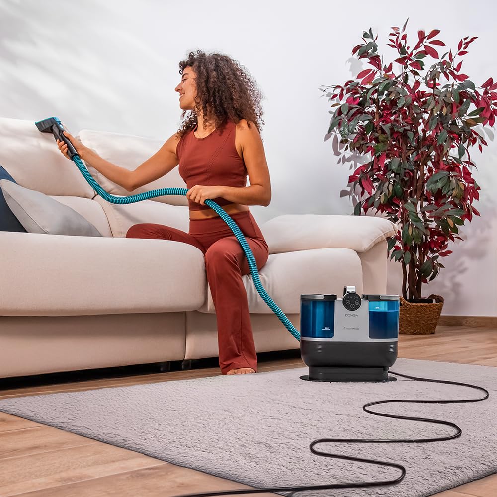 Cecotec Limpiador Aspirador de Tapicerias y Alfombras Conga 7000 Carpet&Spot Clean Steam XXL, 1700W, Limpieza 3en1, Deposito 1600ml agua limpia y 950ml agua sucia, Radio de acción 7m