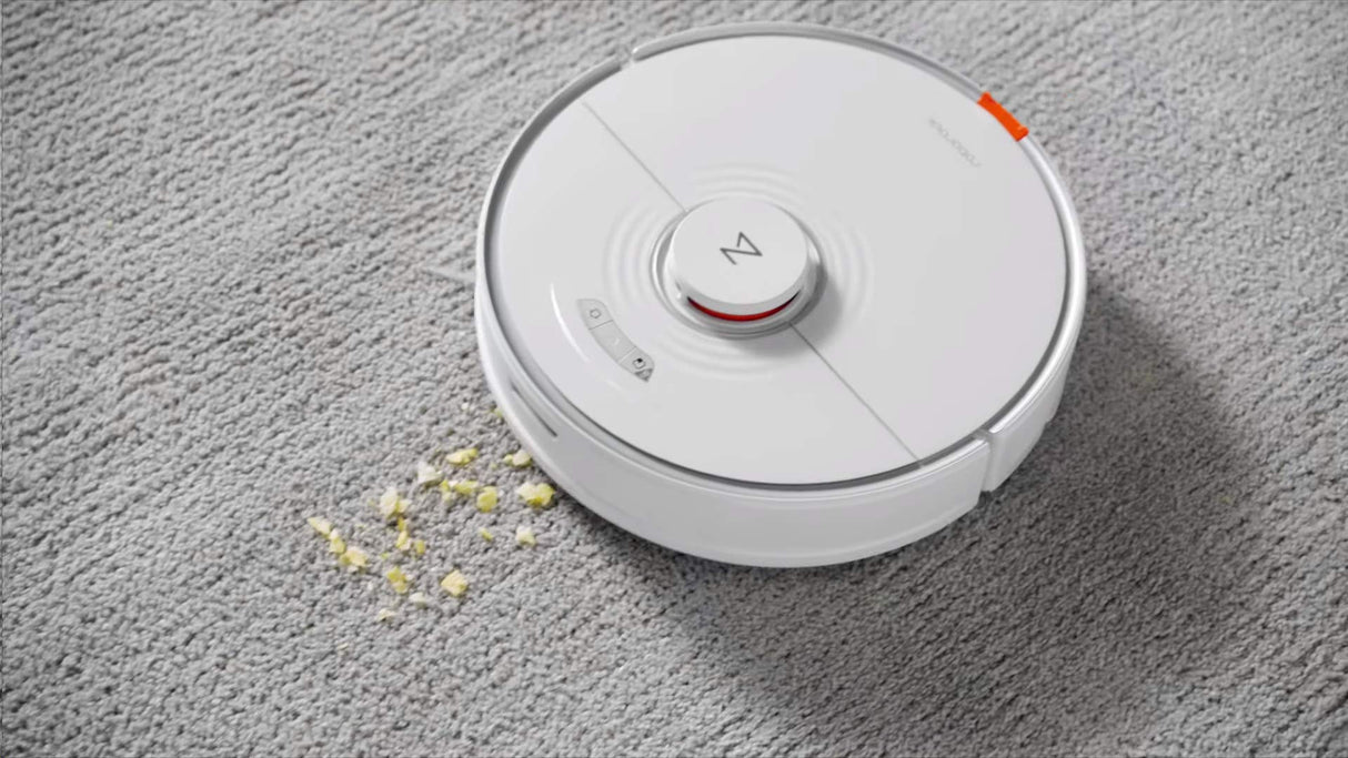 roborock S7 Robot Aspirador, con succión de 2500 Pa, Limpieza sónica, reconocimiento ultrasónico de alfombras (Blanco)