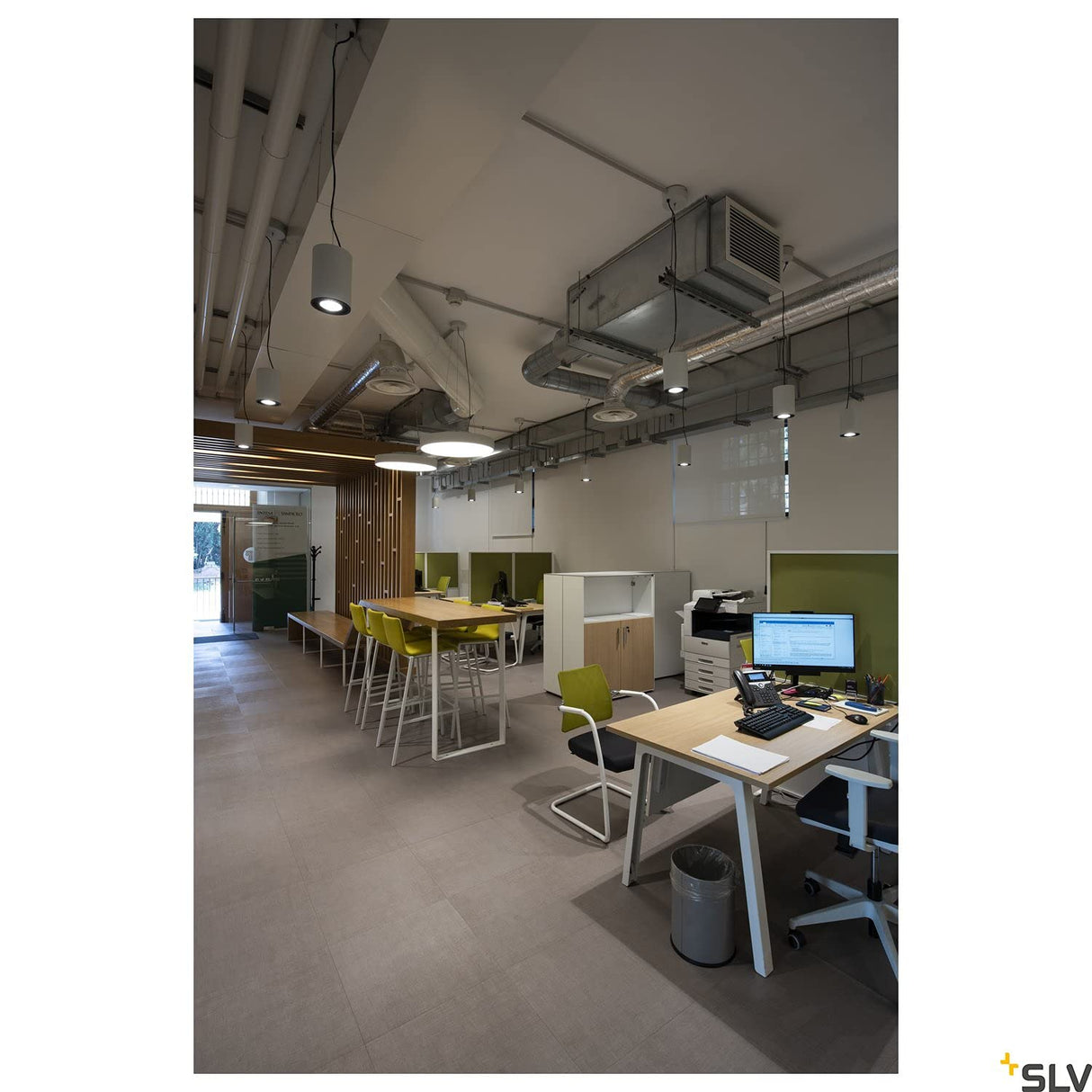 Slv Blanco Superficie MEDO 60 / Foco led, luz de inundación, proyector, luminaria de Techo, iluminación de Interior / 3000 K 38,3 W Regulable 105 Grados, 38.3 W