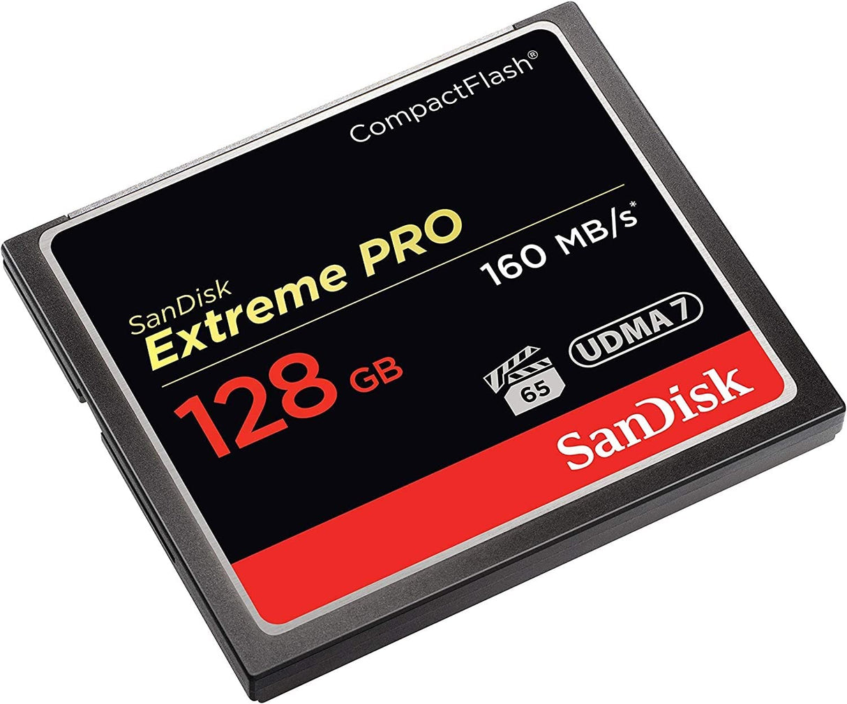 SanDisk Extreme Pro 128 GB 160 MB/s CompactFlash Memory Card - Black/Gold/Red, SDCFXPS-128G-X46