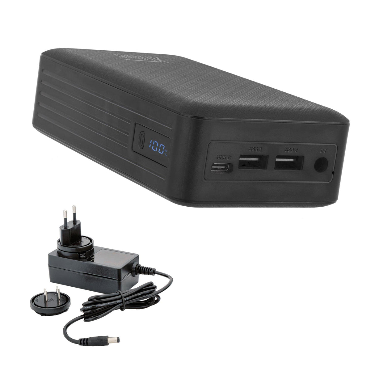 XTPower XT-27000DC-AO-PA Powerbank sin interrupción DC, Adaptador de Corriente Incluido – Batería Externa DC de 5 V a 24 V + USB-C PD + 2 x USB QC3 con 26800 mAh – para Altavoz de Radio fotógrafo