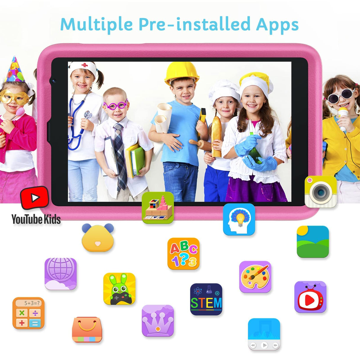 Blackview Tab 6 Kids 8" LTE - Tablet 32GB, 3GB RAM, Pink