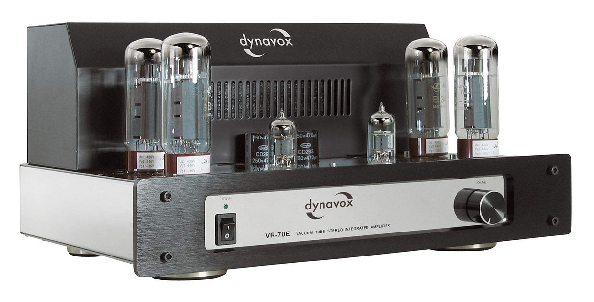 Dynavox VR-70 E II - Amplificador valvular integrado, color cromo (importado)