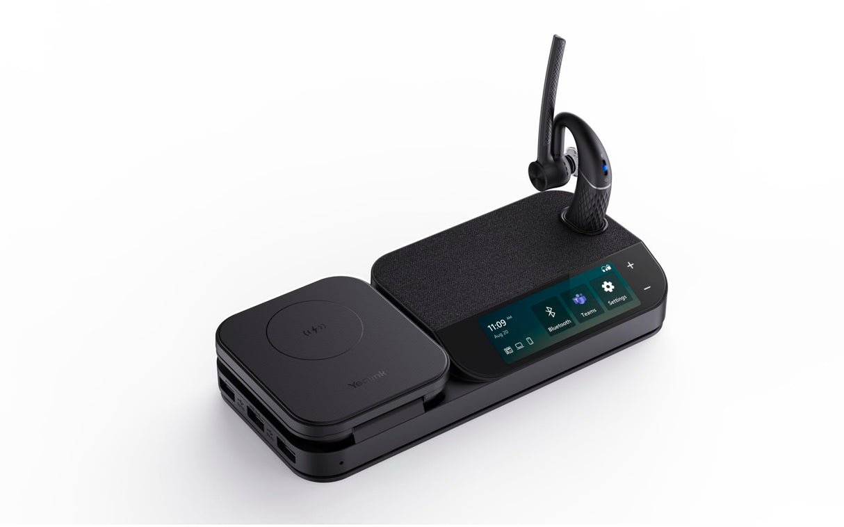 Yealink BH71-WORKSTATION écouteur/Casque Sans Fil Ecouteurs Bureau/Centre d'appels Bluetooth Socle de chargement Noir