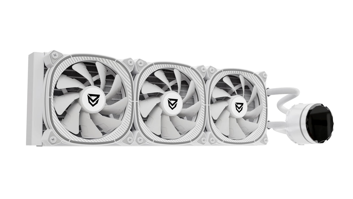 Nfortec Atria X refrigeración líquida CPU 360mm ARGB 240W compatible Intel AMD color blanco