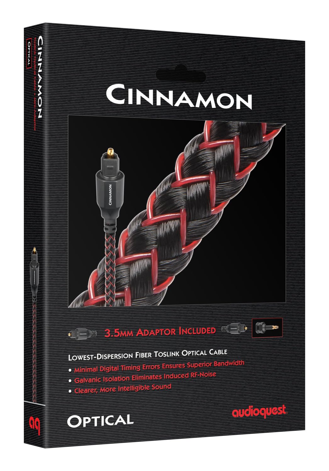 AudioQuest Cinnamon OptiLink Toslink High End Digital Kabel 0,75m