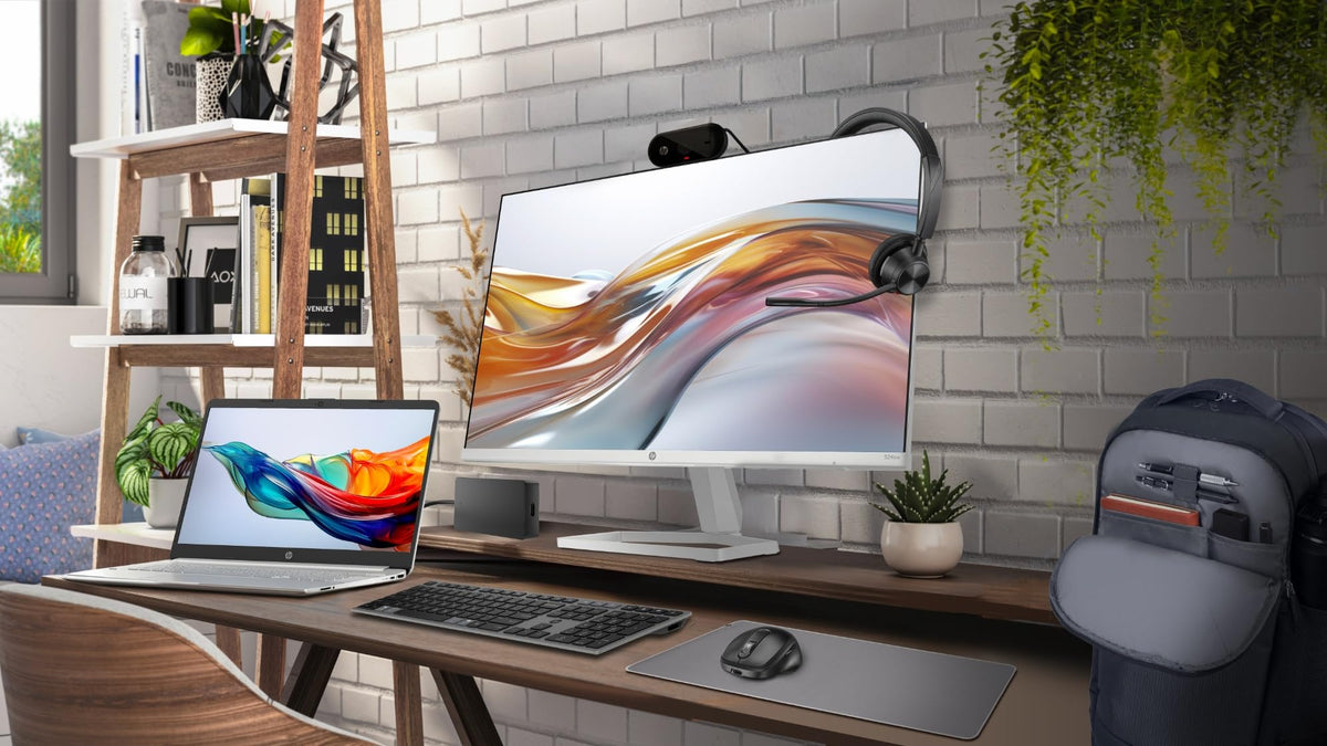 HP 620 Webcam - Full HD, 1920 x 1080, videoconferencias, autoenfoque, micrófono Integrado, Windows Hello, Teams, Zoom, Google Meet, Twitch, Youtube, Streaming - Color Negro