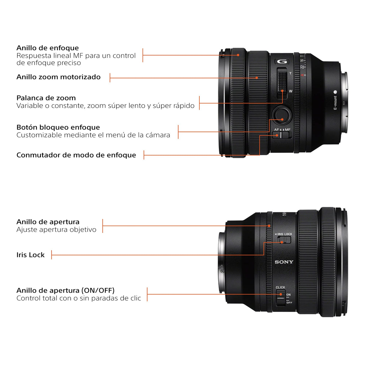Sony SELP1635G, FE PZ 16-35mm F4 G Full-Frame, Premium G, Objetivo Gran Angular con Zoom motorizado, Negro