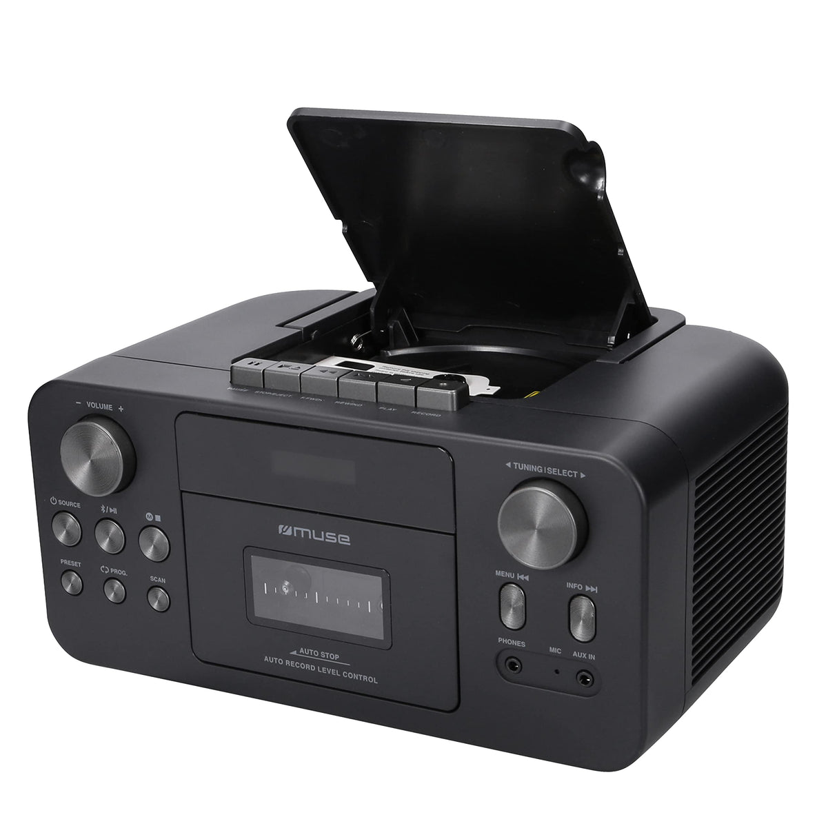 MUSE M-182 RDC Radio Cassette CD Grabador Bluetooth