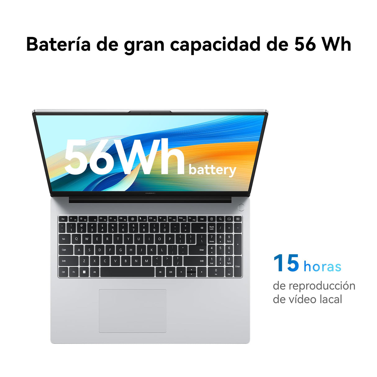 HUAWEI MateBook D16 Laptop, Pantalla FullView de 16 Pulgadas, Procesador Intel Core i5, 16GB de RAM, 512GB SSD, Windows 11 Home, Cuerpo Ligero de 1,68 kg, Space Gray, Versión Español