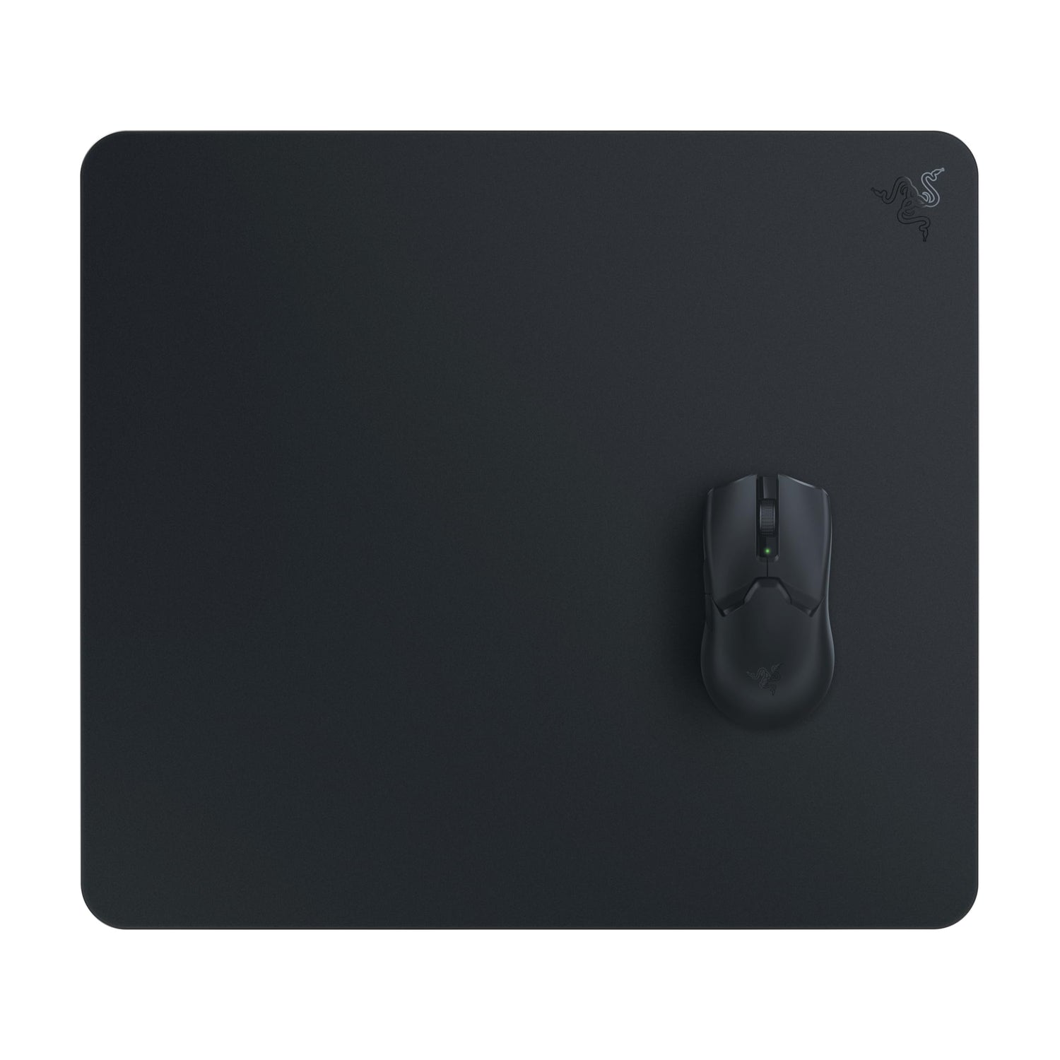 Razer Atlas - Alfombrilla de ratón de Cristal (Cristal Templado Premium, Resistente a la Suciedad y los arañazos, Movimientos del ratón más silenciosos, Base de Goma Antideslizante) Negro