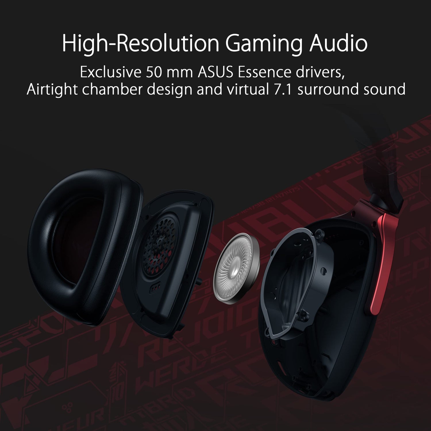 ASUS ROG Delta S Core - Auriculares Gaming Ligeros de 3.5 mm con transductores Essence de 50 mm, Sonido Envolvente 7.1 Virtual, compatibles con PC, Playstation 5, Nintendo Switch y Xbox