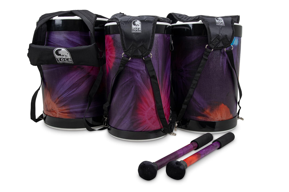 Toca Freestyle II Djun Djun TSSNDD-3PCWP-FDP - Juego de 3 piezas (30,5 cm, 35,5 cm, 40,6 cm), color morado