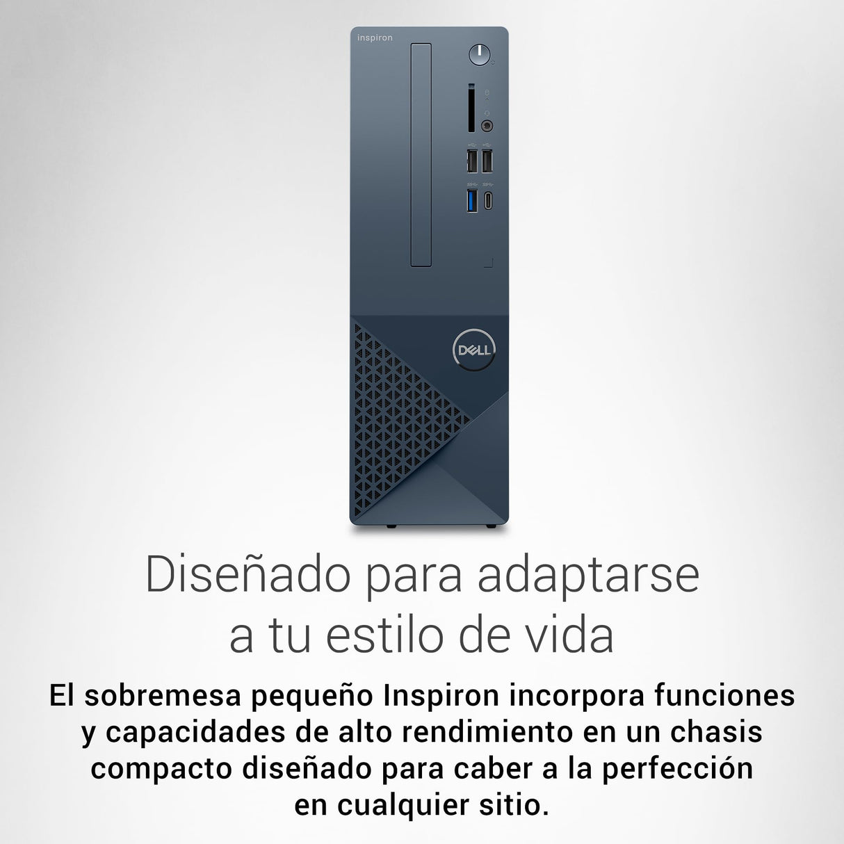 Dell Inspiron Small Desktop 3030S Processador Intel Core i5 14400, 16GB RAM, 512GB SSD, UHD Graphics 730, Windows 11 Home - Mist Blue