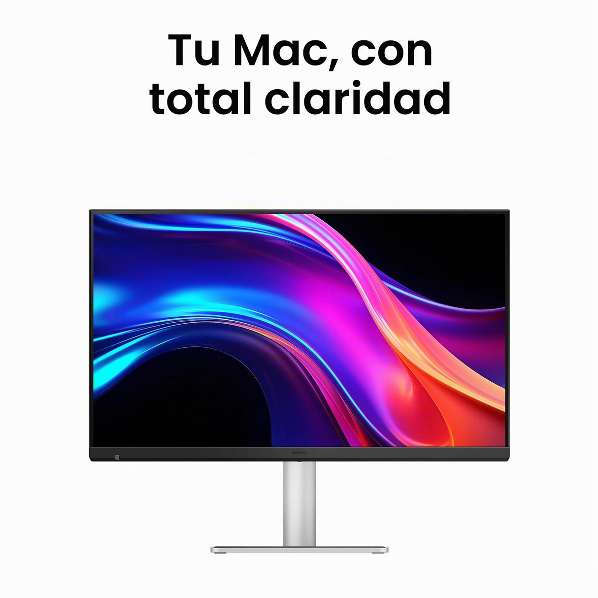 BenQ MA270S 27" 5K 5120x2880 Monitor Nano Gloss para Creadores Mac, Thunderbolt 4 96W/15W, Color Mac, Daisy Chain, KVM, Control de Brillo y Volumen, Ajuste de Altura e inclinación, Gama P3