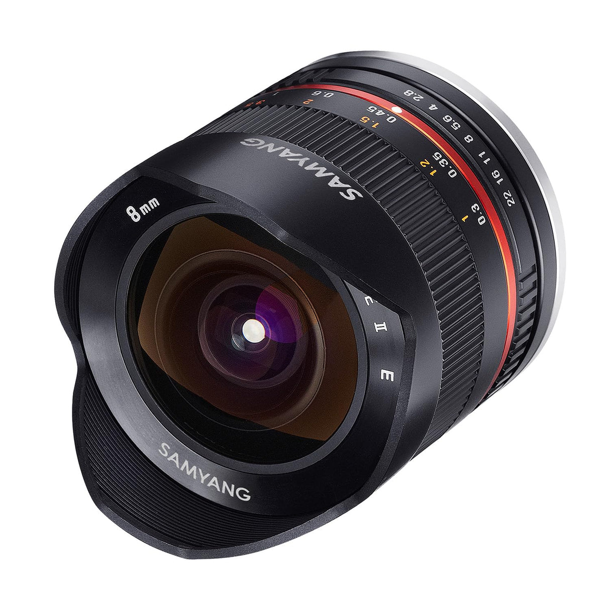 Samyang CSC-Mirrorless - Objetivo fotográfico para Fuji X (8 mm, F2.8 II UMC, ojo de pez), negro