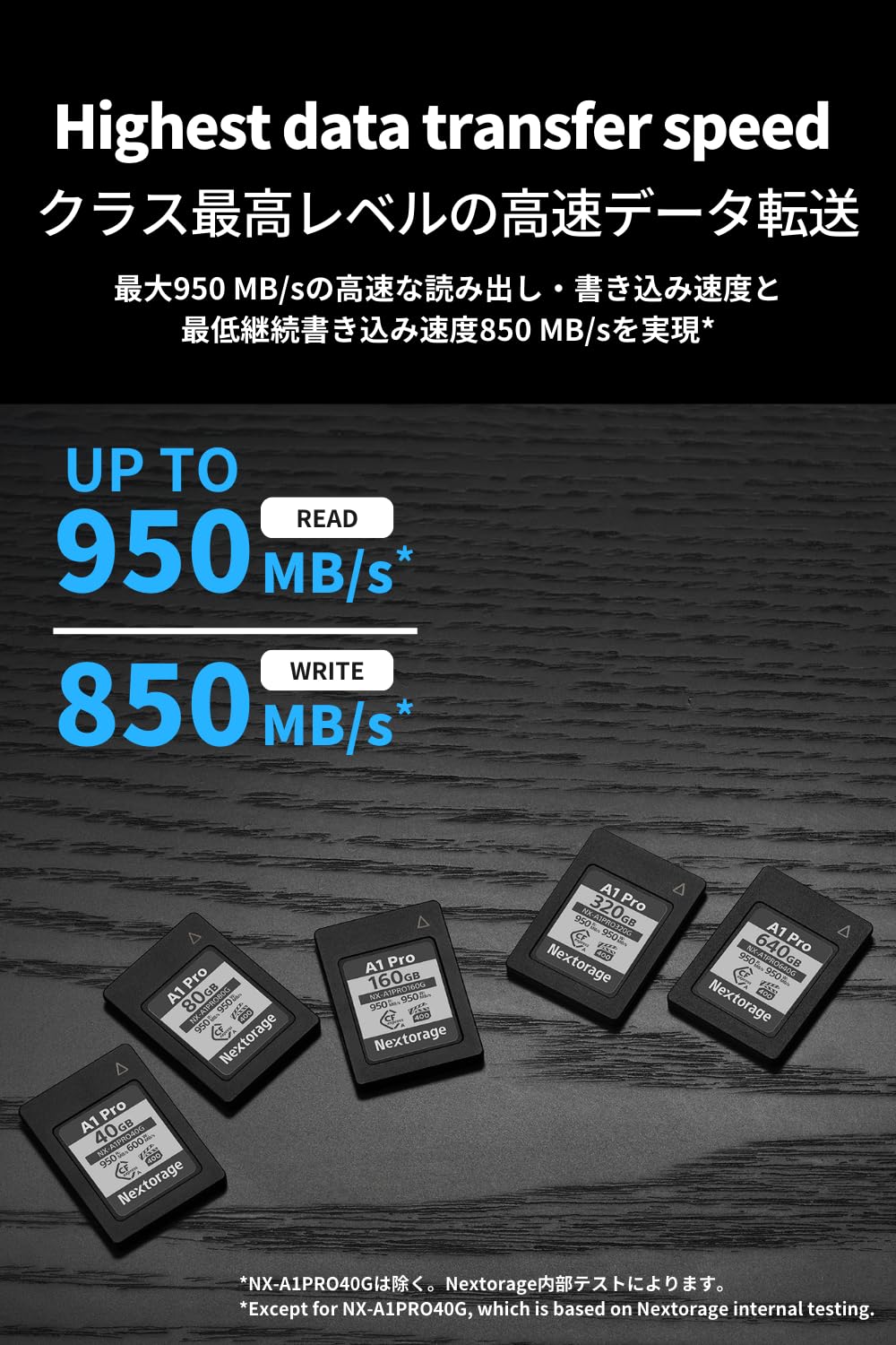 Nextorage Tarjeta CF-Express 2.0 Tipo A NX-A1SE 1920GB VPG 200 Lectura 950MB/s Escritura 950MB/s