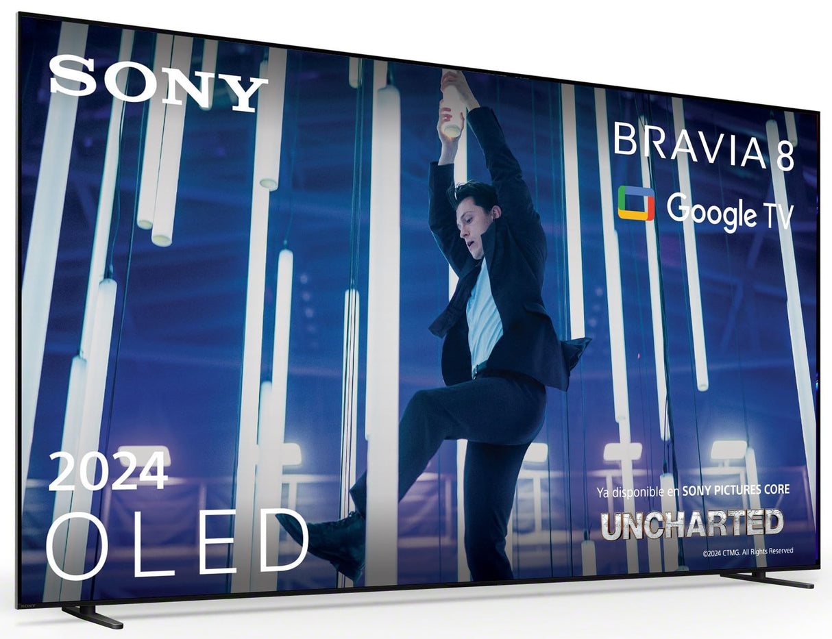 Sony BRAVIA 8 OLED 55 Pulgadas 4K HDR Google Smart TV (2024), Funciones Gaming para PS5 y IMAX Enhanced, Dolby Vision Atmos, Chromecast, Apple AirPlay, 120Hz 55XR80