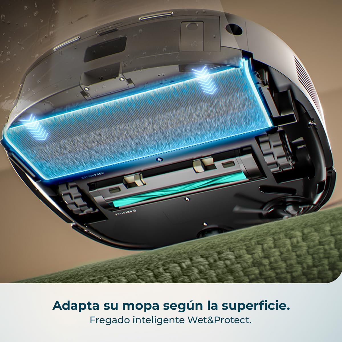 Cecotec Robot Aspirador y Friegasuelos con Estación Autovaciado, IA y Láser Conga Z100 X-Treme. Navegación Láser e Inteligencia Artificial, 20000Pa, Fregado Profesional, Mopa Bimaterial XXL