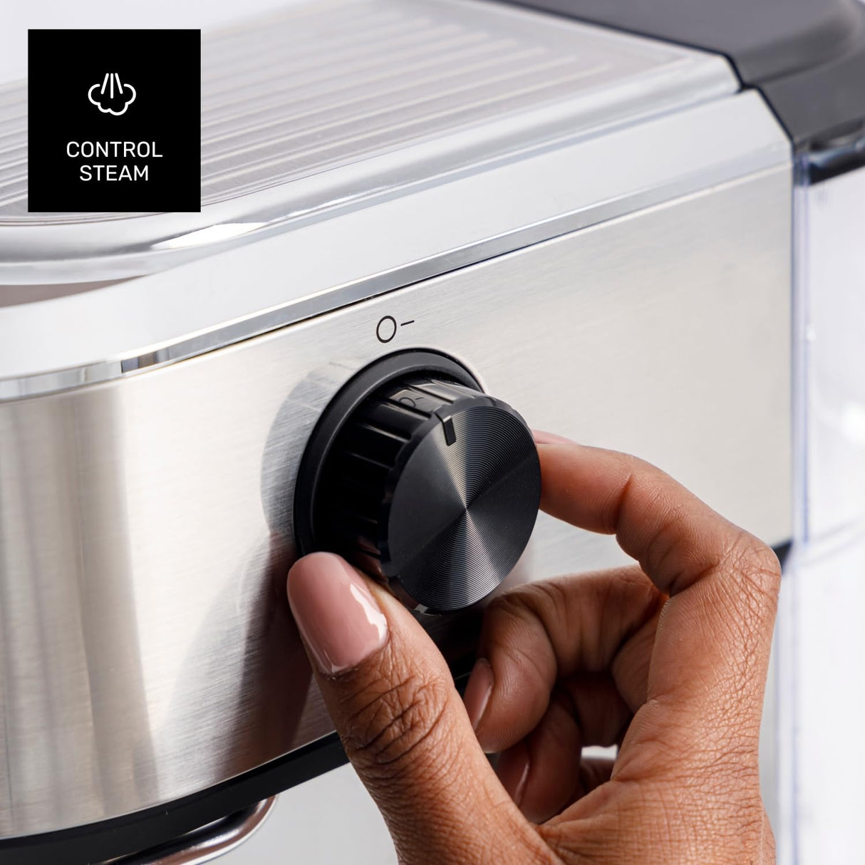 Taurus - Cafetera Espresso Euforia Compact 1350W | 20 Bares Presión | Sistema Thermoblock | Filtro Supreme Cream | Vaporizador Orientable | Doble Café Simultáneo | Cuchara Dosificadora