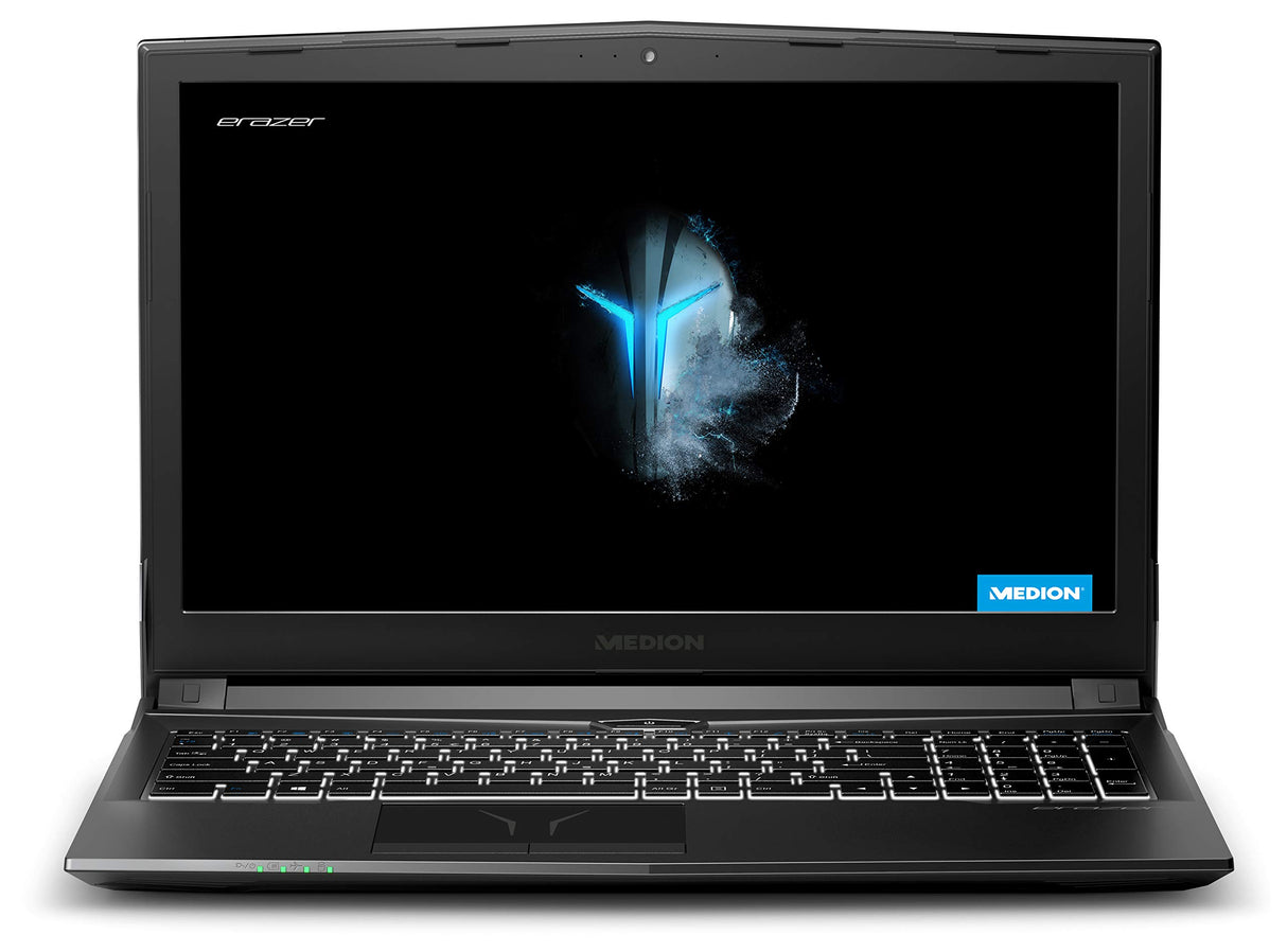 Medion ERAZER P6705 - Ordenador portátil 15,6" FullHD (Intel Core i7-8750H, 16GB RAM, 1TB HDD + 256GB SSD, Nvidia GTX1050Ti-4GB, Windows10) Negro - Teclado QWERTY español