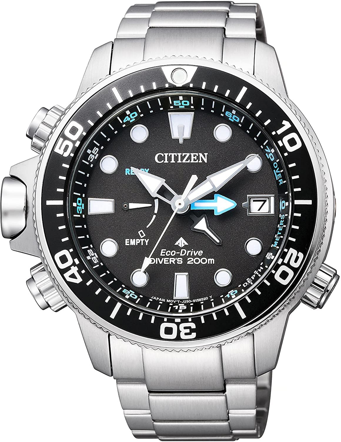 Citizen Reloj Analógico para de los Hombres de Eco-Drive con Correa en Acero Inoxidable BN2031-85E
