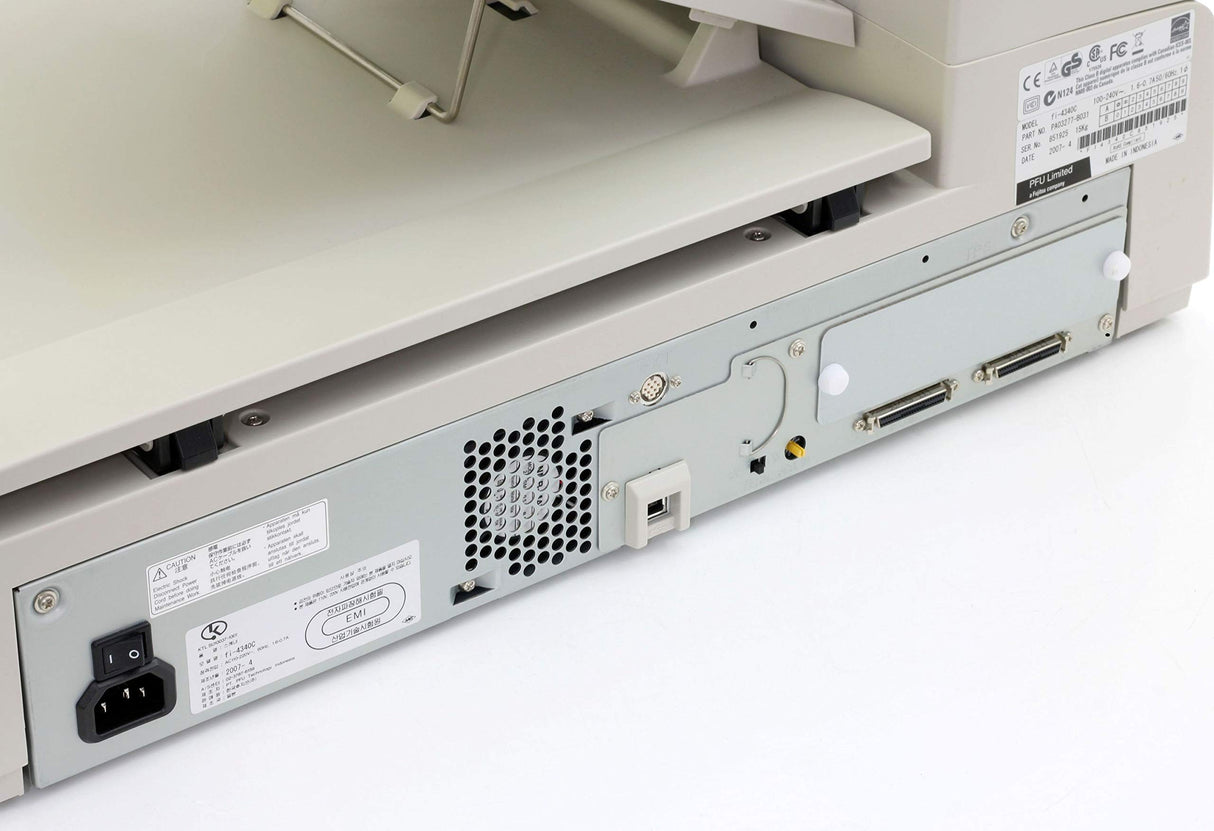 Fujitsu FI-4340C - Escáner (210 x 297 mm, 600 x 600 dpi, 24 bit, Flatbed & ADF, CCD, 100 Hojas)