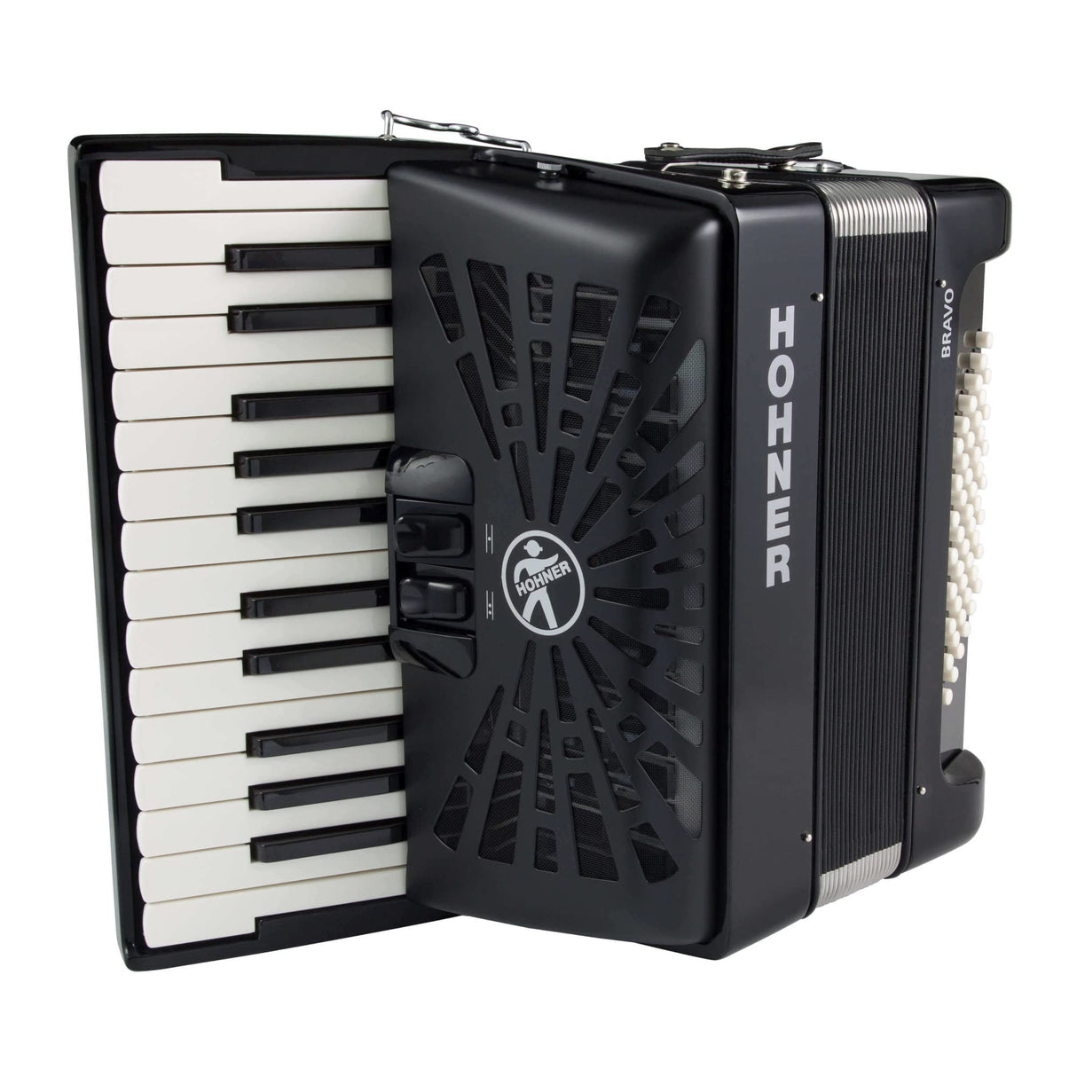 HOHNER BRAVO II 48 NEGRO A16522 SILENTKEY