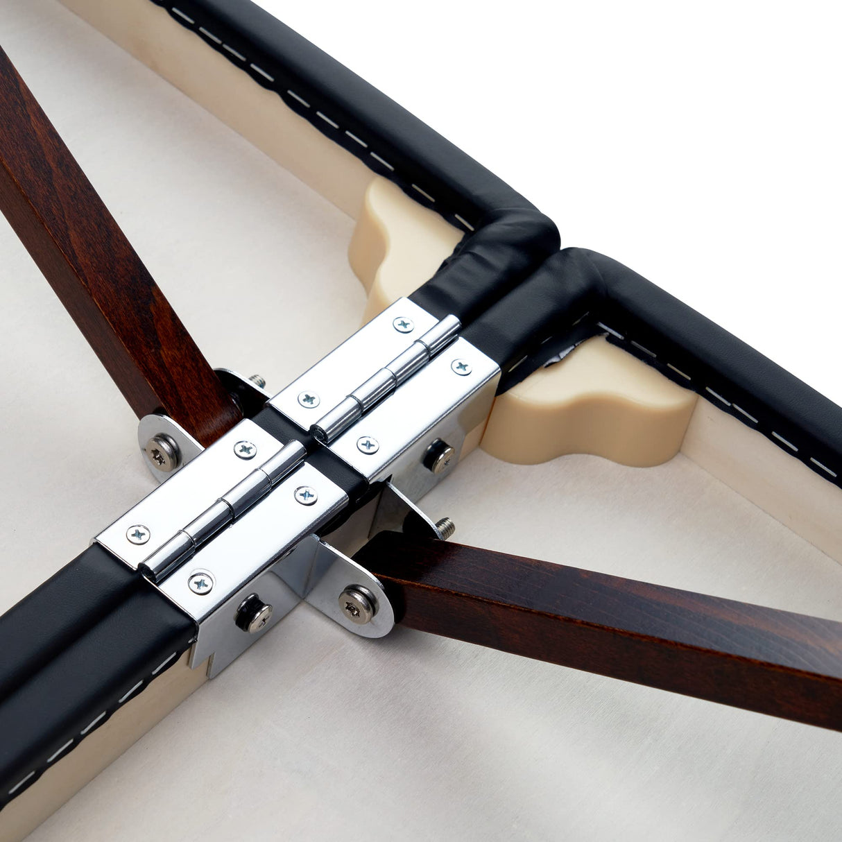 Master Massage Banco de Masaje Plegable de Madera, Negro, 71 cm