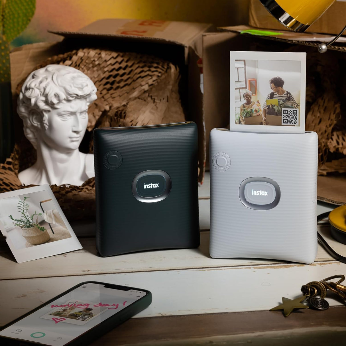 instax Square Link. Impresora para teléfonos, Verde Oscuro.