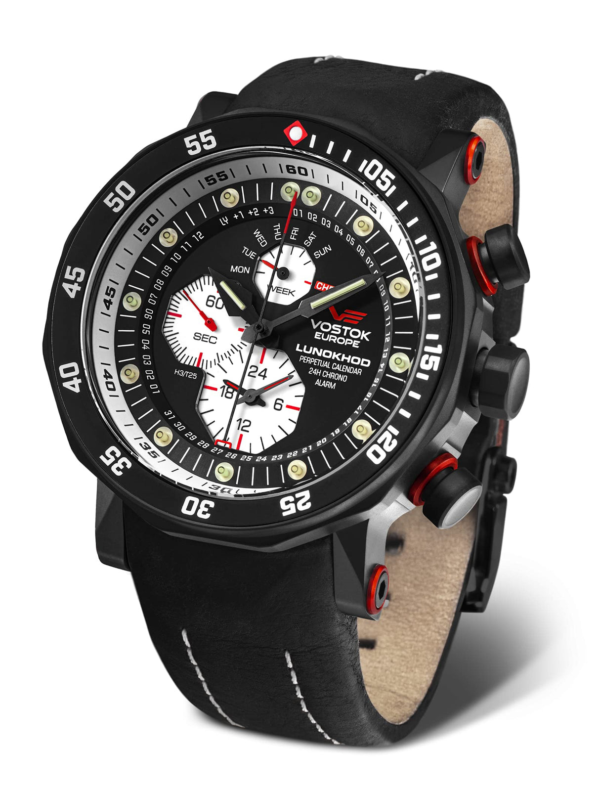Vostok Europe Reloj Analógico para Hombres de Automático con Correa en Cuero YM86-620C635