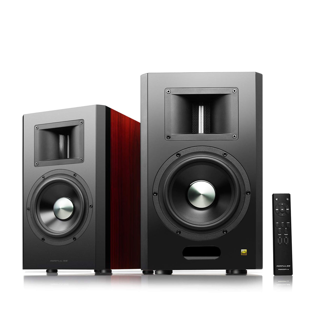 Edifier Airpulse A300 Pro - Monitor de Estudio Activo Dual (260 W) con Bluetooth 5.0 (aptX HD), Calidad de Sonido múltiples Posibilidades de conexión, Incluye Mando a Distancia