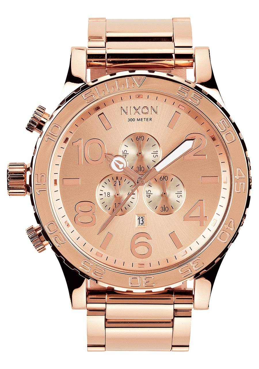 Nixon Reloj Cronógrafo para Unisex de Cuarzo con Correa en Acero Inoxidable A083-897-00