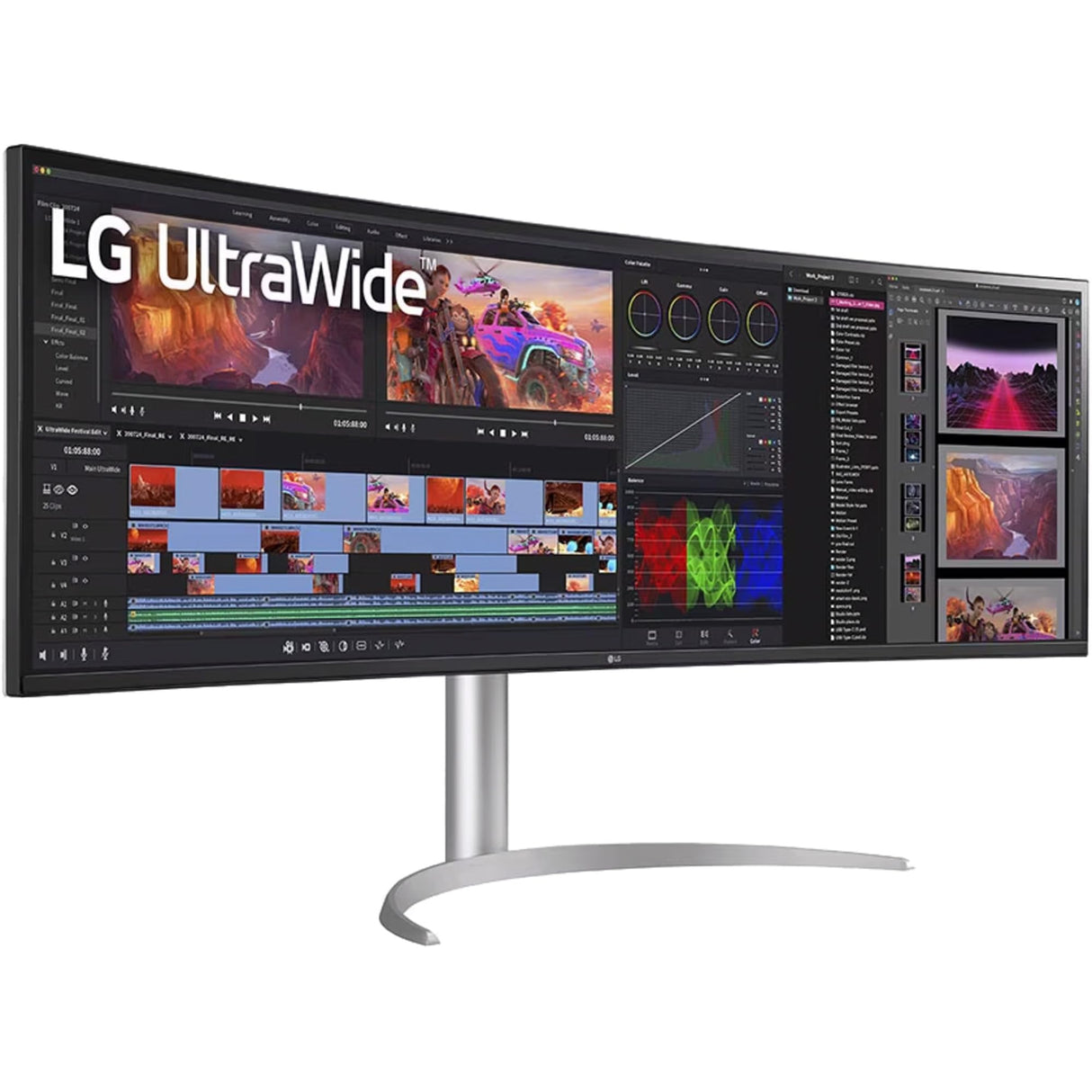 Dis 49 LG 49BQ95C-W UltraWide Curved QHD AH-IPS
