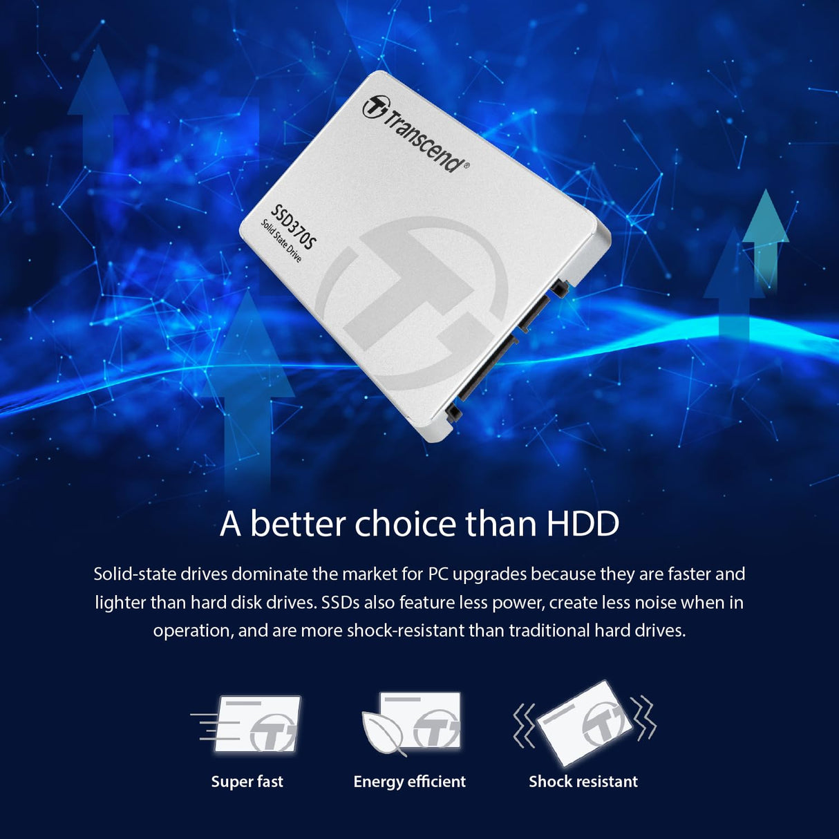 Transcend 256GB SSD370S 2.5 Pulgadas SATA III 6 Gb/s Disco de Estado Sólido Interno MLC NAND TS256GSSD370S