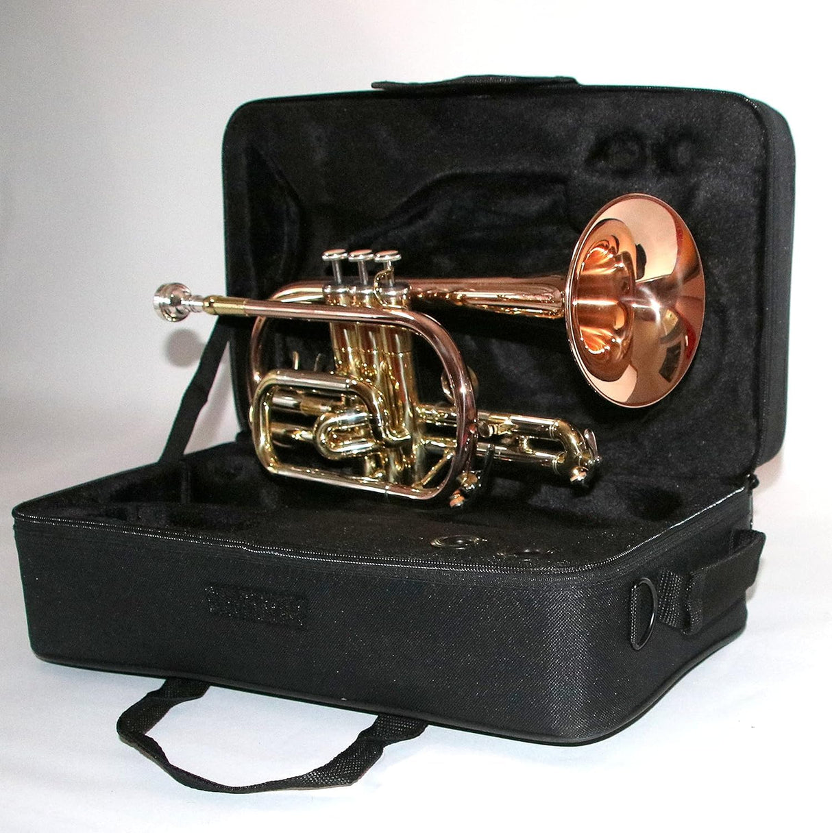 Soundman Corneta ECR-501R en latón dorado - con boquilla y estuche